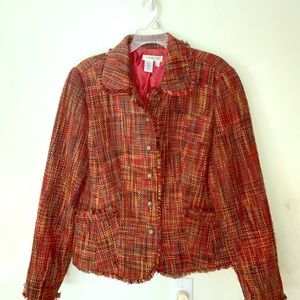 Plaid jacket beautiful like new